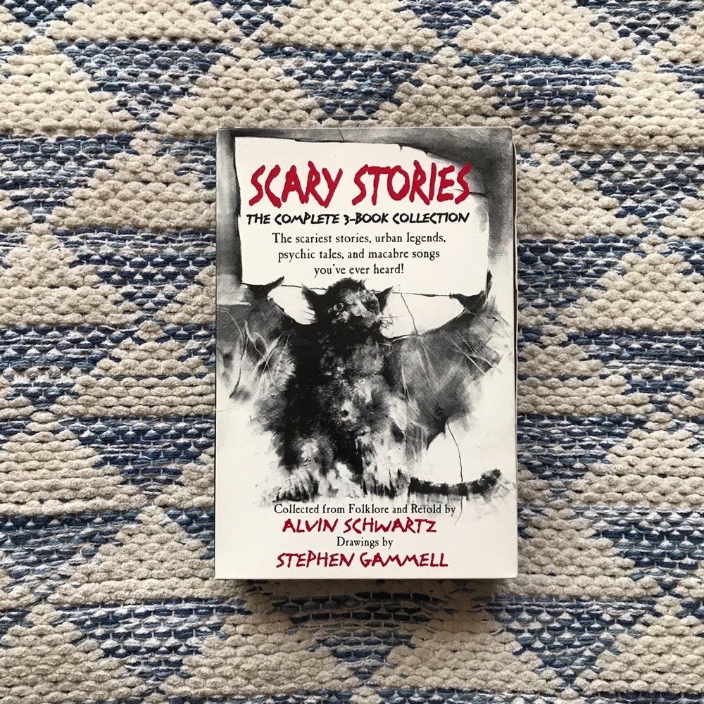 VTG Alvin Schwartz Scary Stories Complete 3 Book Set Halloween Horror Fiction